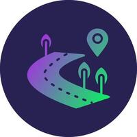 Path Neon Colored User Interface Symbol vector