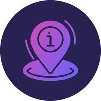 Info Center Location User Interface Inspired Mark Design vector