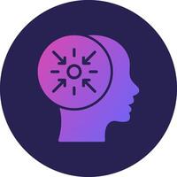 Concentration Smooth UI Inspired Symbol Form vector