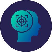 Target Smooth UI Inspired Symbol Form vector
