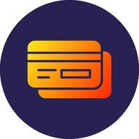 Debit Card UX Focused Graphic Shape Element vector