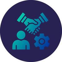 Collaboration Isometric Web Illustration Design Piece vector