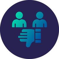 Dislike Modular Based Form Symbol vector