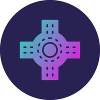 Roundabout Sleek Visual Style Mark Element vector