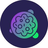 Cancer Cell Outlined Line Based UI Artwork vector