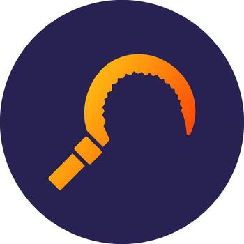 Sickle Interactive UI Based Design Symbol vector