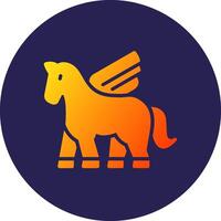 Pegasus Cool Tone Style Form Object vector