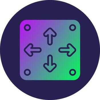 Stretch 3D Interface Shape Graphic Element vector