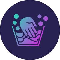 Hand Wash Clean UI Concept Design Badge vector