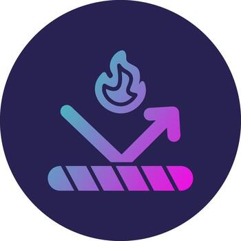 incombustible color bloquear estilo Insignia diseño vector