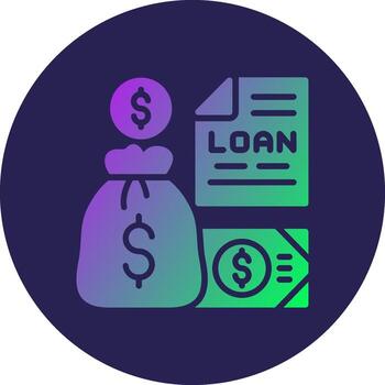 préstamo personalizado línea Arte ui elemento vector