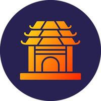 Pavilion Modern Interface Style Visual Badge vector