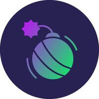 Bomb Futuristic User Interface Graphic Mark vector