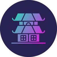 House Sharp Lined Graphic Style Mark vector