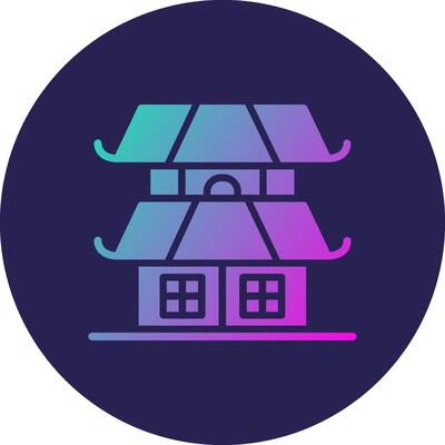 House Sharp Lined Graphic Style Mark