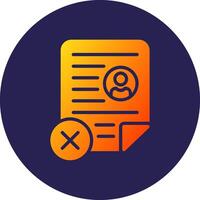 Not Qualified Smooth UI Inspired Symbol Form vector