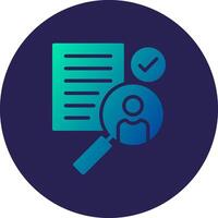 Recruitment Cool Tone Style Form Object vector