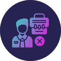 Unemployed Bold Application Based Graphic Design vector
