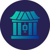 Kaminarimon Gate Web Styled Graphic Design Piece vector
