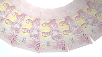 95 Lyrical Looping Design of 100 baht Currency of Thailand video