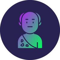 Old Man 3D Interface Shape Graphic Element vector