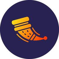 Horn Minimal Design Style Badge Element vector