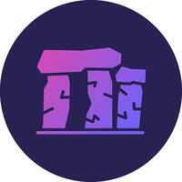 Stonehenge Pastel Colored Graphic Object vector