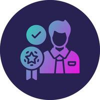 Best Employee Interface Line Based Graphic Illustration vector