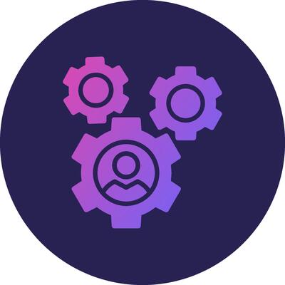Job Management Sharp Lined Graphic Style Mark