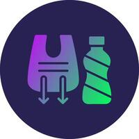 Reduce Plastic Pixel Style Inspired Badge Element vector