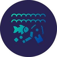 Pollution Bold Outlined Badge Graphic Symbol vector