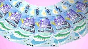 198 Elevated Looping Design of 10000 vatu Currency of Vanuatu video