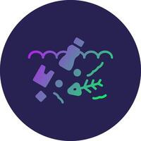 Plastic Pollution 3D Interface Shape Graphic Element vector