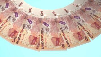 136 Energetic Looping Design of 1000 shillings Currency of Uganda video