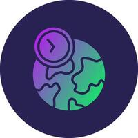 Time Zone Minimal User Interface Design Element vector