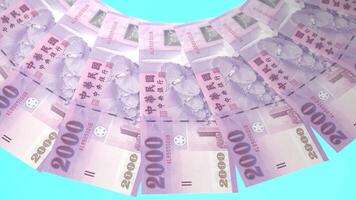 73 Confident Looping Design of 2000 yuan Currency of Taiwan video