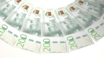 42 Charismatic Looping Design of 200 kronor Currency of Sweden video