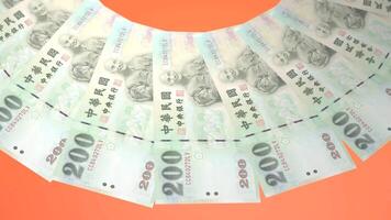 68 Inviting Looping Design of 200 yuan Currency of Taiwan video