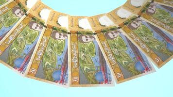 115 Harmonic Looping Design of 30 dinars Currency of Tunisia video
