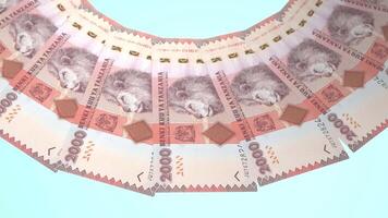 85 Illuminated Looping Design of 2000 shillings Currency of Tanzania video