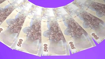70 Gracious Looping Design of 500 yuan Currency of Taiwan video