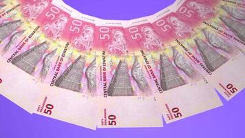 32 Resplendent Looping Design of 50 emalangeni Currency of Swaziland video