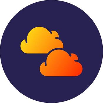 nubes personalizado línea Arte ui elemento vector