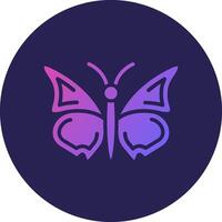 Butterfly Shadowed Flat Style Design Visual vector