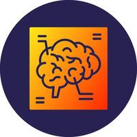 Brain X Ray Interactive UI Based Design Symbol vector