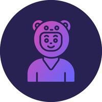Bear Clean UI Concept Design Badge vector