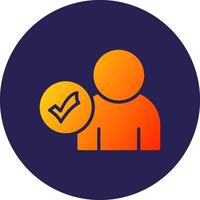 Verified User Hand Drawn Sketch Style Symbol vector