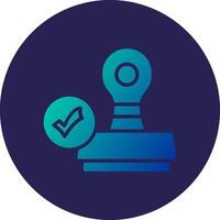 Stamp Flat UI Based Design Form vector