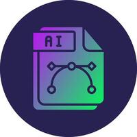 AI 3D Rendered Symbol Graphic Element vector