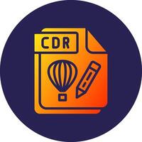 CDR Vibrant Visual Based Design Object vector
